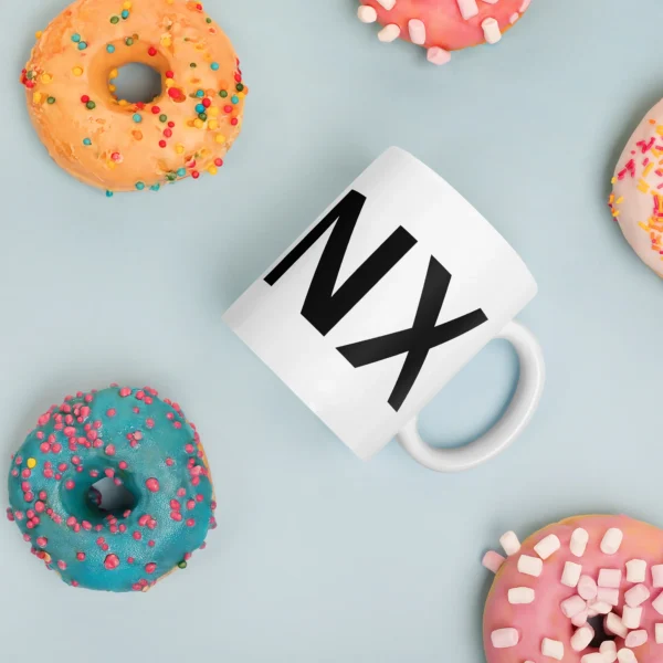MANX WHITE GLOSSY MUG - Image 3