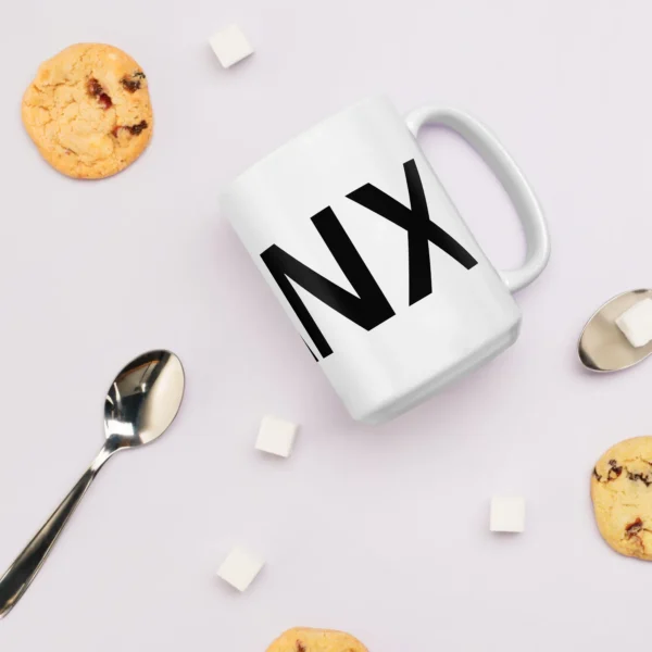 MANX WHITE GLOSSY MUG - Image 8