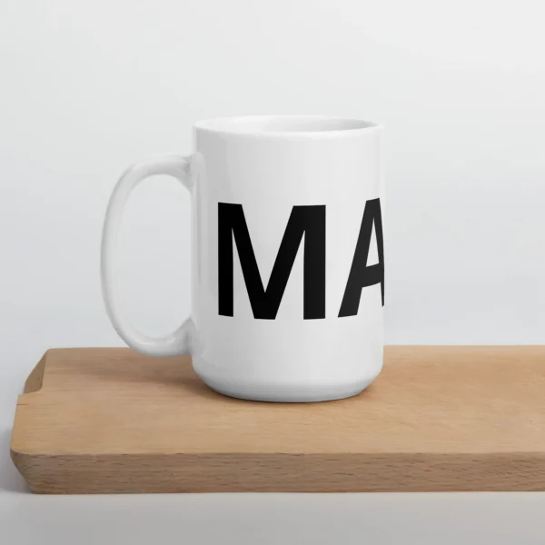 MANX WHITE GLOSSY MUG - Image 6