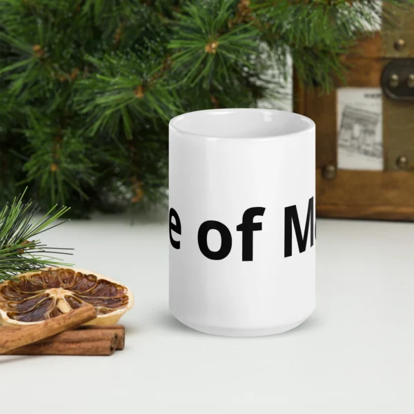 ISLE OF MAN WHITE GLOSSY MUG - Image 2