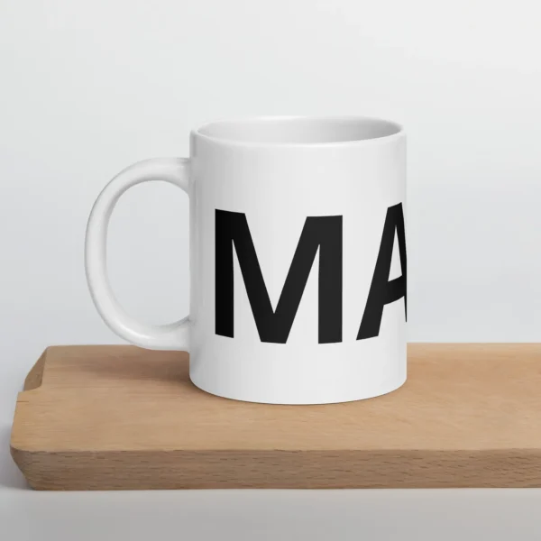 MANX WHITE GLOSSY MUG - Image 9