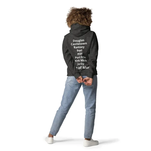 Isle of Man Manx Places Unisex Hoodie Front & Back Print - Image 6