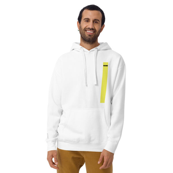 Isle of Man Mann F&B Print Yellow Stripe Unisex Premium Hoodie