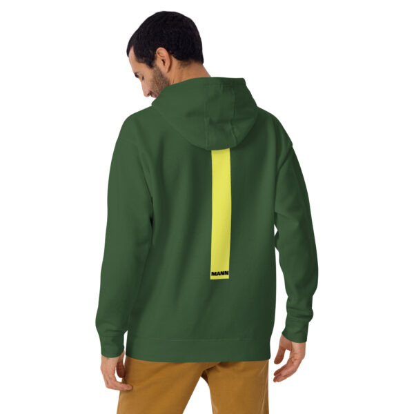 Isle of Man Mann F&B Print Yellow Stripe Unisex Premium Hoodie - Image 9