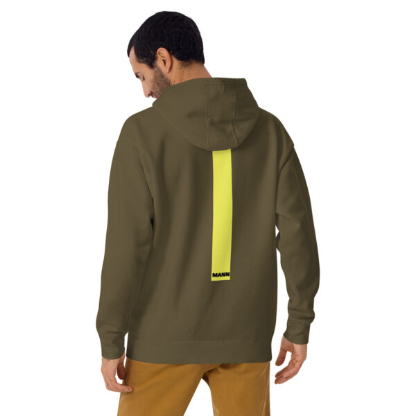 Isle of Man Mann F&B Print Yellow Stripe Unisex Premium Hoodie - Image 11