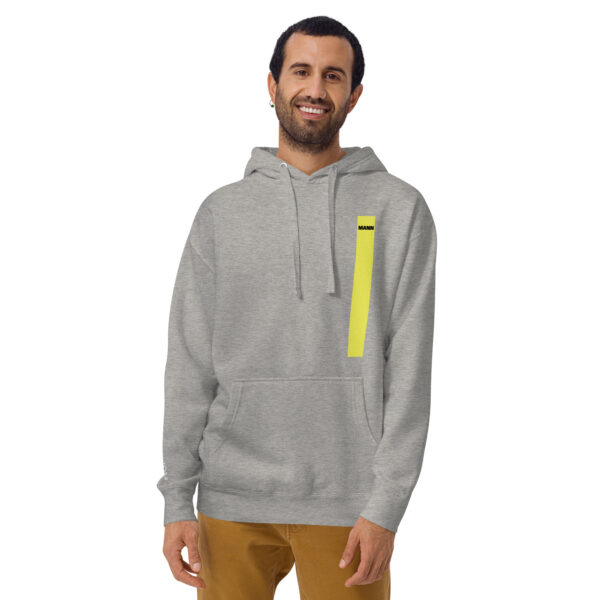 Isle of Man Mann F&B Print Yellow Stripe Unisex Premium Hoodie - Image 12