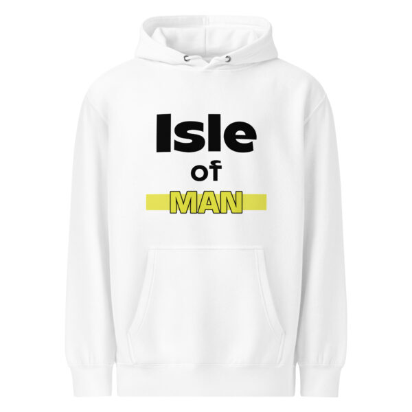 Isle of Man Bold Print F&B Unisex Saloon mid-weight hoodie - Image 3