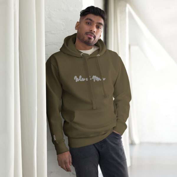 Isle of Man Italic F&B Print Unisex Hoodie Premium - Image 11