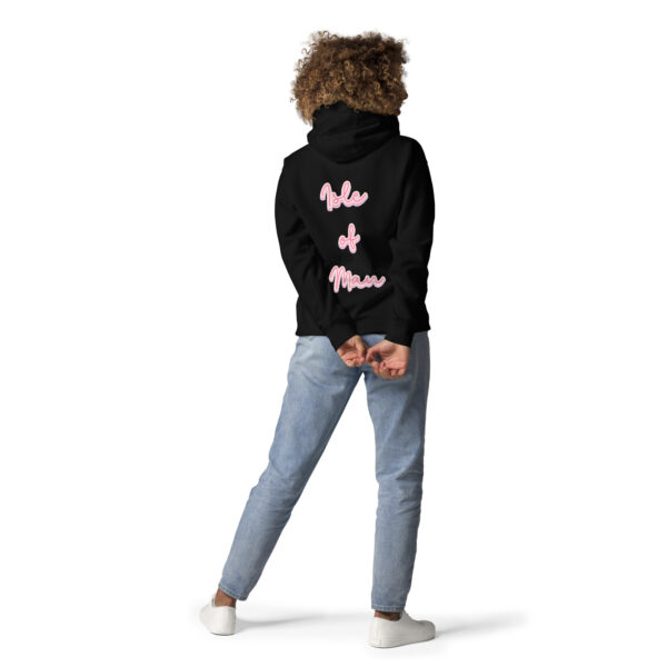Isle of Man Pink Italic F&B Print Unisex Hoodie Premium Design F&B Print - Image 15