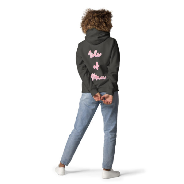 Isle of Man Pink Italic F&B Print Unisex Hoodie Premium Design F&B Print - Image 8
