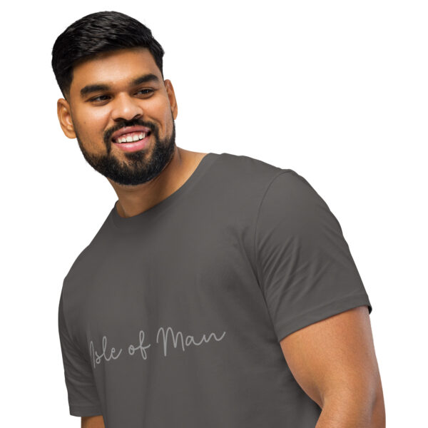Isle of Man Italic Print Unisex T-Shirt Premium Design - Image 9