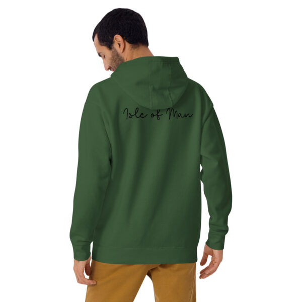 Isle of Man Italic F&B Print Saloon Unisex Hoodie - Image 9
