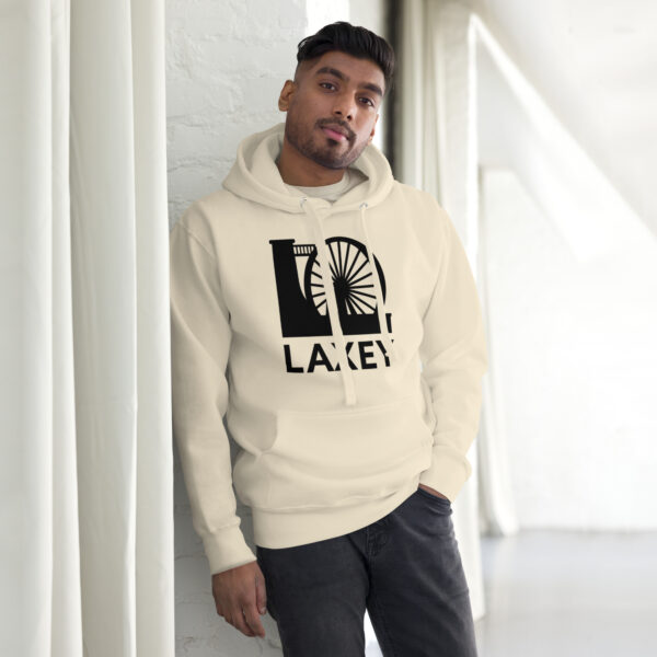 Laxey Wheel Front Print Premium Unisex Hoodie - Image 2