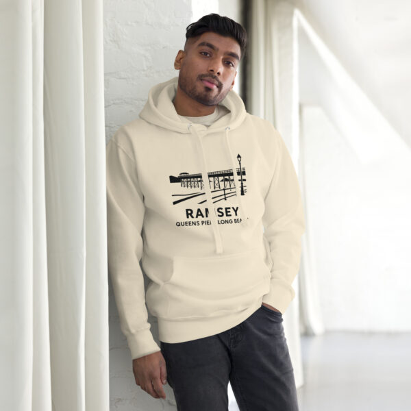 Ramsey Isle of Man Front Print Unisex Premium Hoodie - Image 2