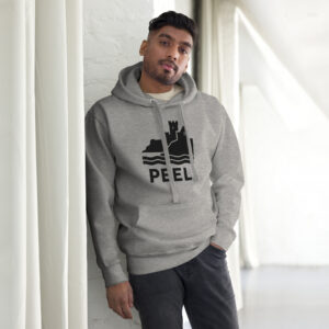 Peel Isle of Man Front Print Unisex Premium Hoodie