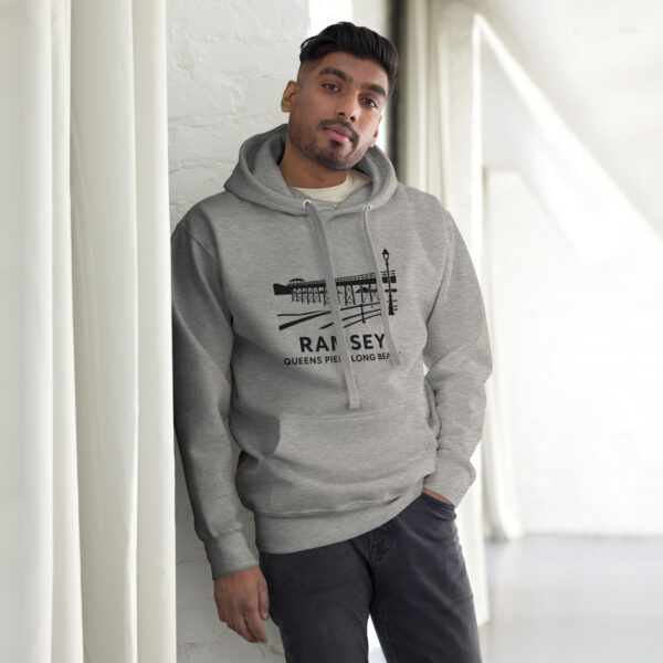 Ramsey Isle of Man Front Print Unisex Premium Hoodie - Image 3