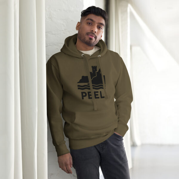 Peel Isle of Man Front Print Unisex Premium Hoodie - Image 4