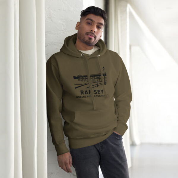Ramsey Isle of Man Front Print Unisex Premium Hoodie - Image 5