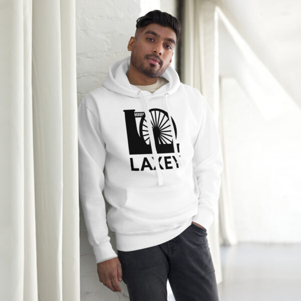 Laxey Wheel Front Print Premium Unisex Hoodie - Image 9