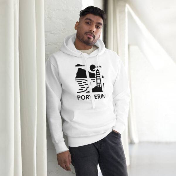 Port Erin Isle of Man Front Print Unisex Premium Hoodie - Image 2