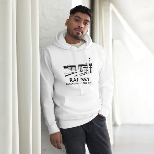 Ramsey Isle of Man Front Print Unisex Premium Hoodie - Image 10